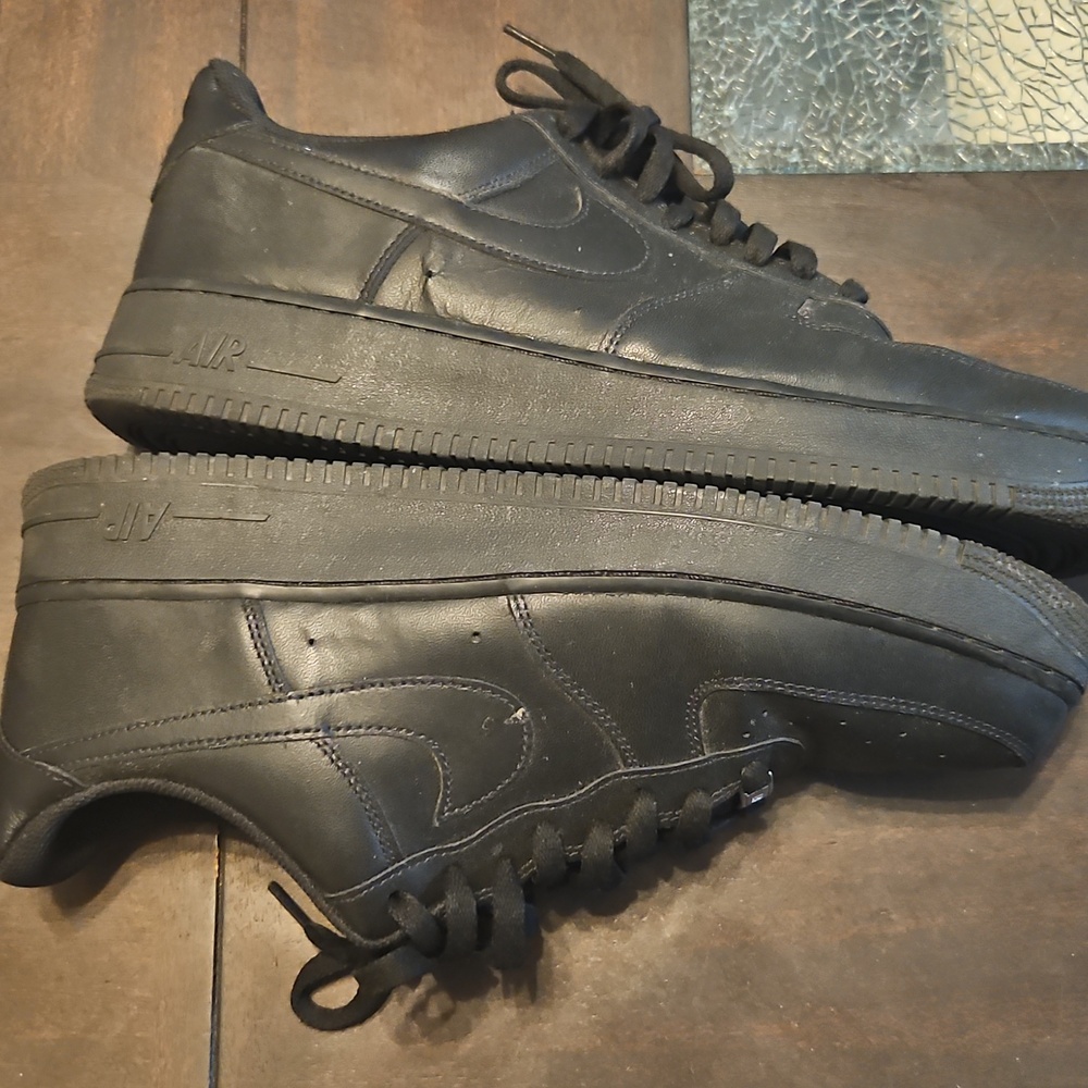 Nike Air Force ones  Size 13 Black
